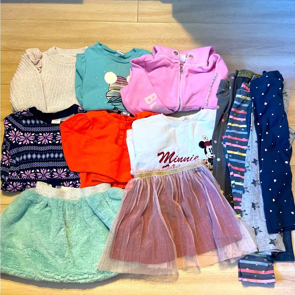 different Other - Set of 14 girls clothes skirts,dress,sweaters, sweatshirt leggings size 4